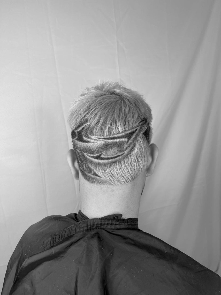 Corte degradê com textura